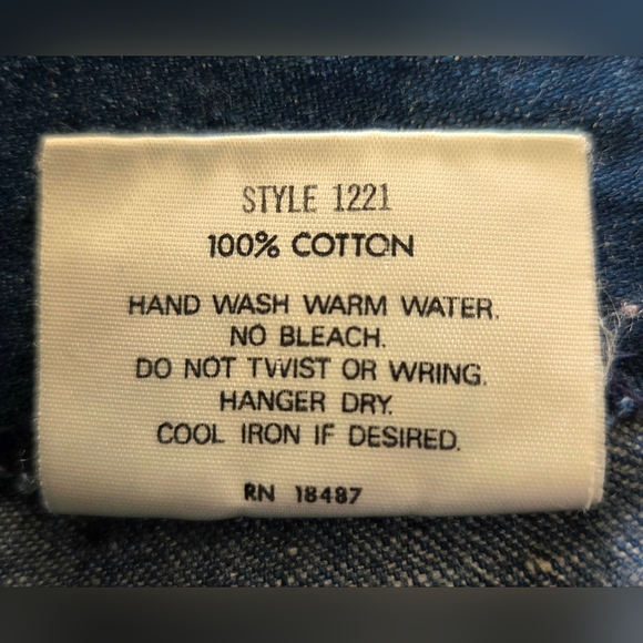 VINTAGE 70s HUG ME TOO OF CALIFORNIA DENIM PATCHWORK SKIRT. - Picture 4 of 4